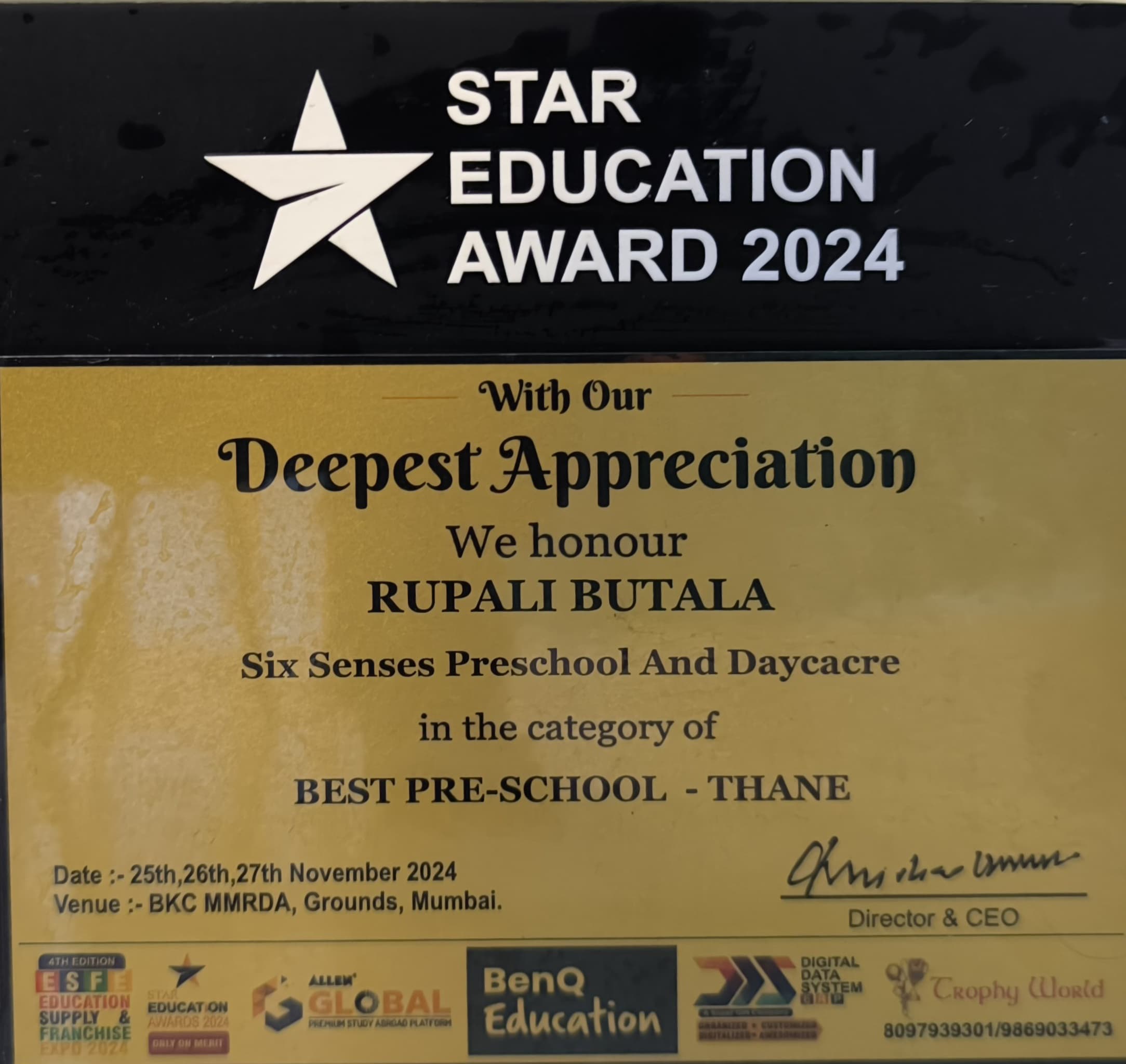 WhatsApp Image 2025-05-09 at 11.17.08 AM Star Education Award to Sixsense presch0ol